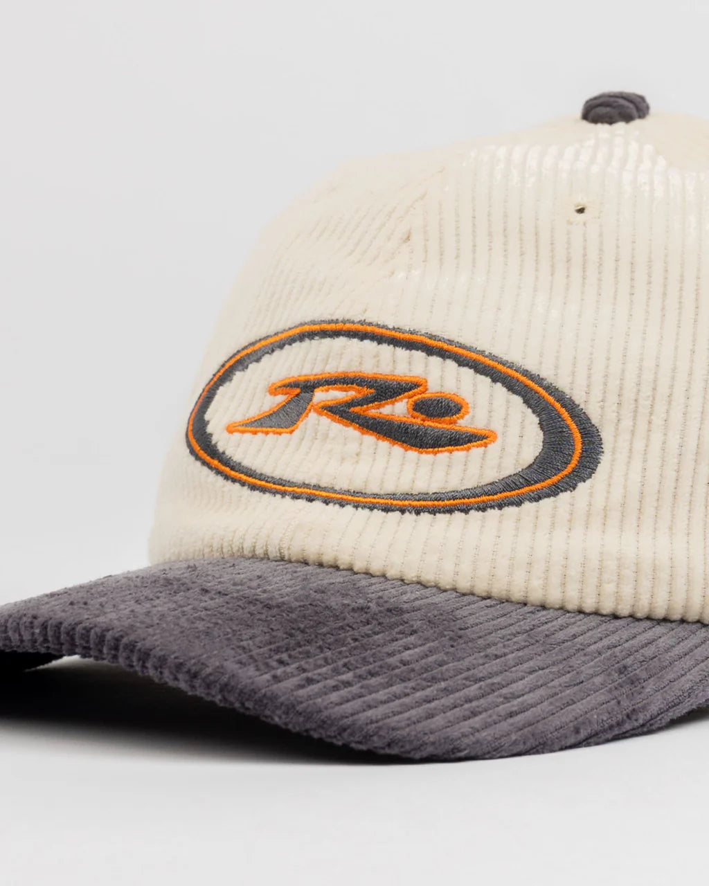 RUSTY ORBIT CORD SIX PANEL CAP
