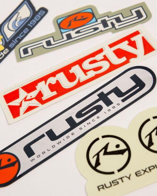 RUSTY OUR KIND STICKER PACK – Quarryman Surf