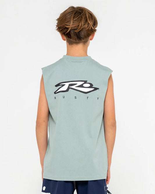 RUSTY BOYS REGISTERED MUSCLE TEE