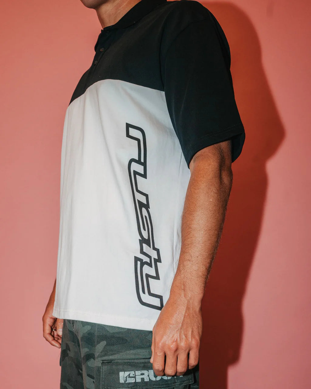 RUSTY LOCKED AND LOADED SHORT SLEEVE POLO MEN