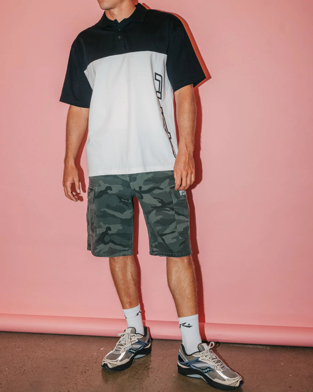 RUSTY LOCKED AND LOADED SHORT SLEEVE POLO MEN