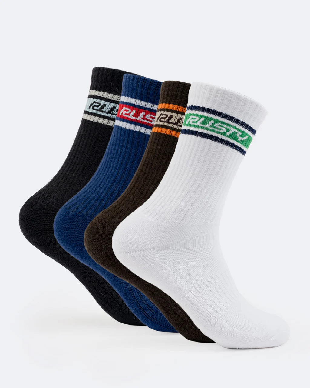 RUSTY PIT CREW MID CALF 4-SOCK PACK