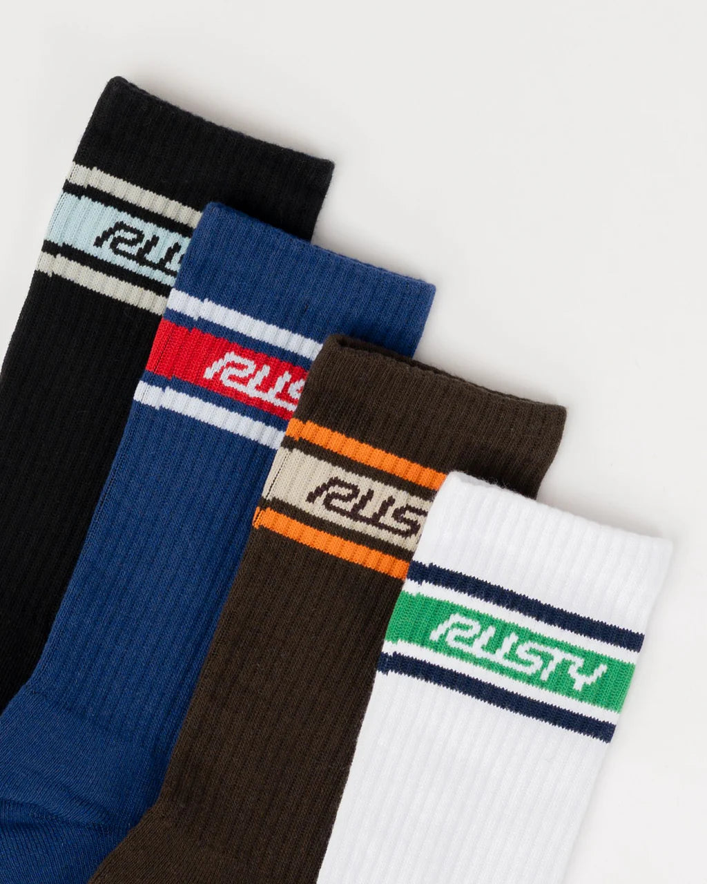 RUSTY PIT CREW MID CALF 4-SOCK PACK