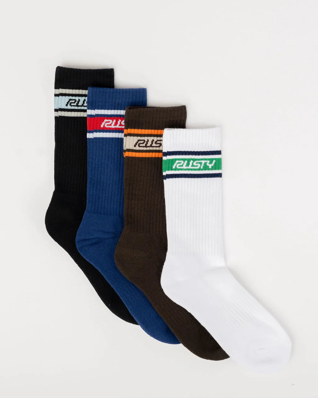 RUSTY PIT CREW MID CALF 4-SOCK PACK