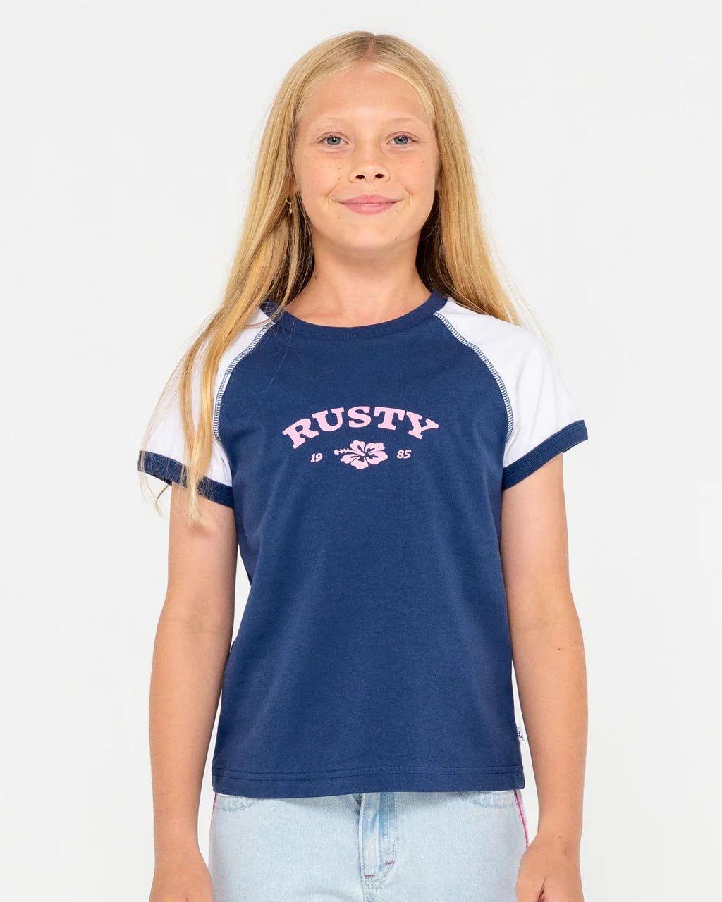 RUSTY RILEY RAGLAN BABY TEE GIRLS