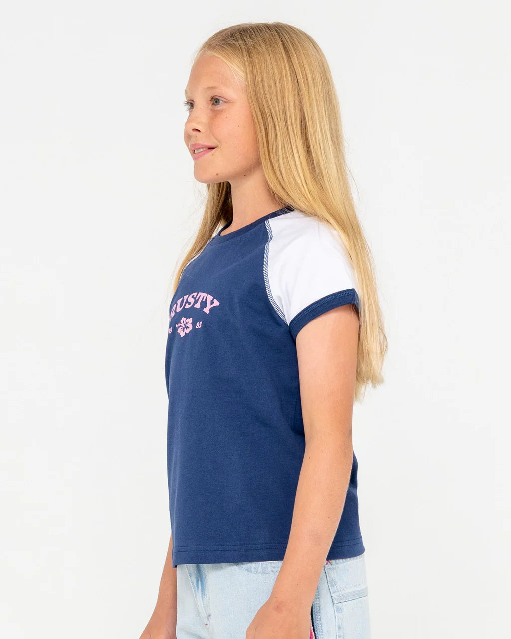 RUSTY RILEY RAGLAN BABY TEE GIRLS