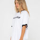 RUSTY OG RUSTY RINGER OVERSIZE TEE WOMEN