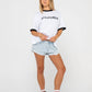 RUSTY OG RUSTY RINGER OVERSIZE TEE WOMEN