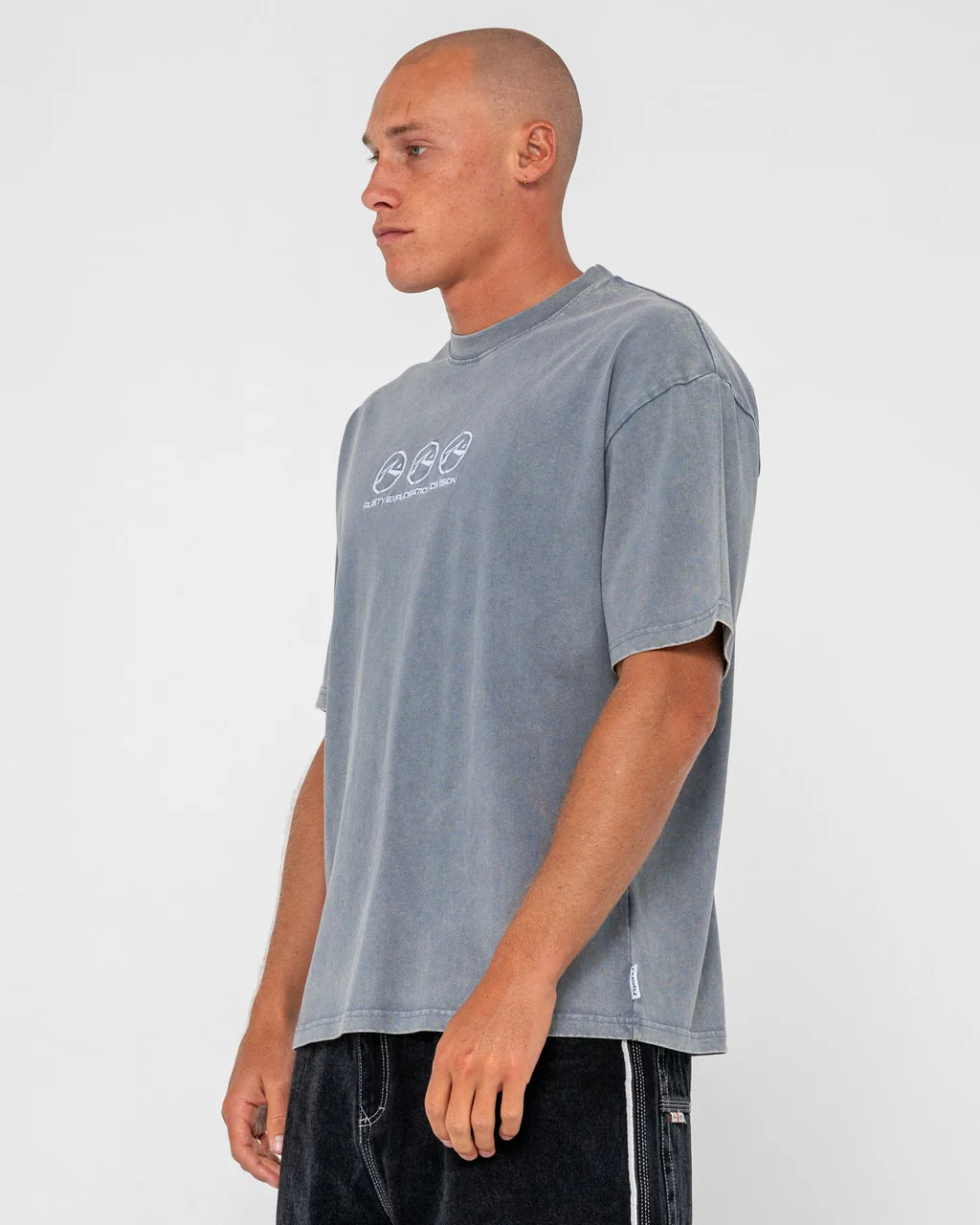 RUSTY MENS CRUSOE WASH SHORT SLEEVE TEE