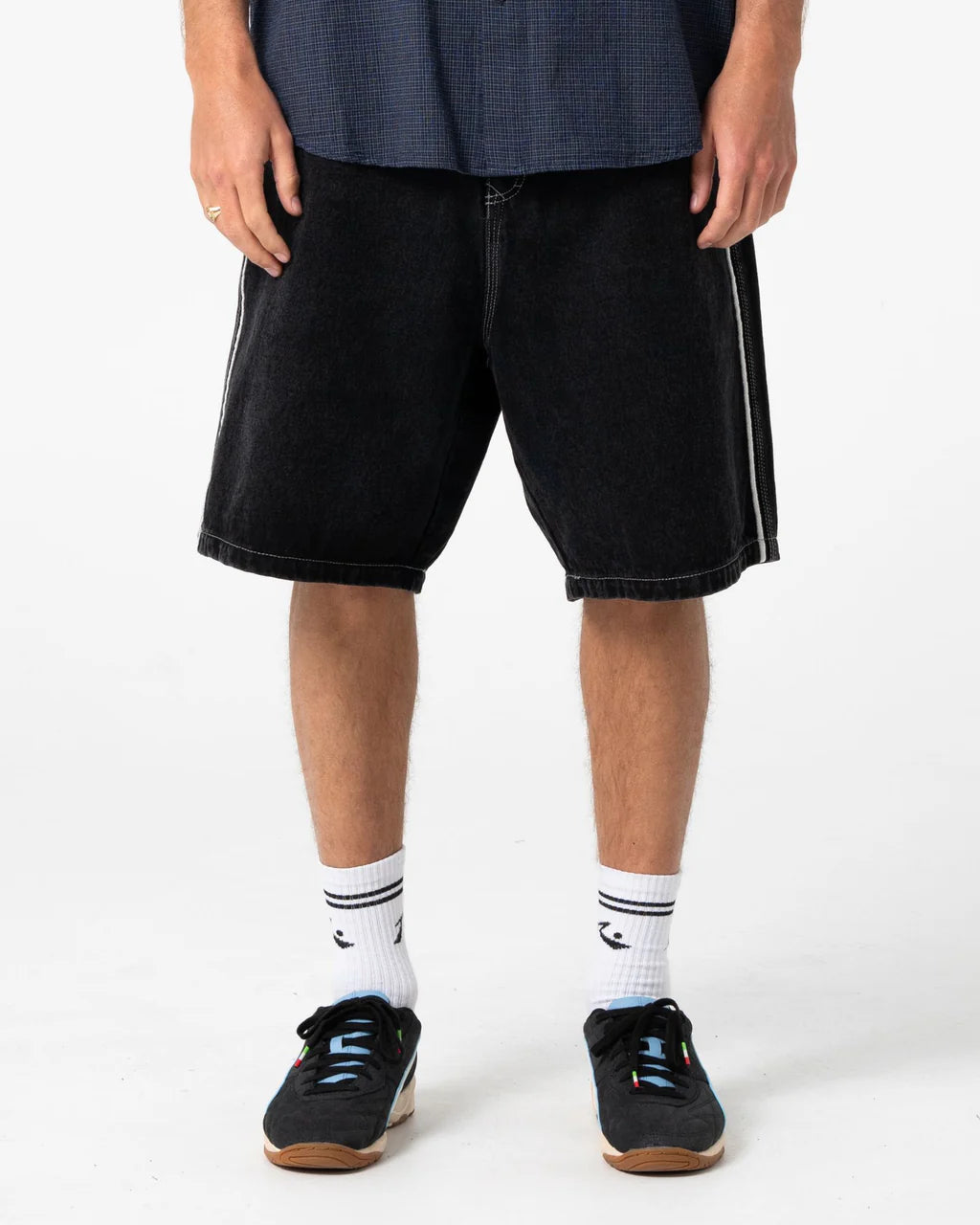 RUSTY FLIP DADDY 2.0 JORT BLACK OUT MEN