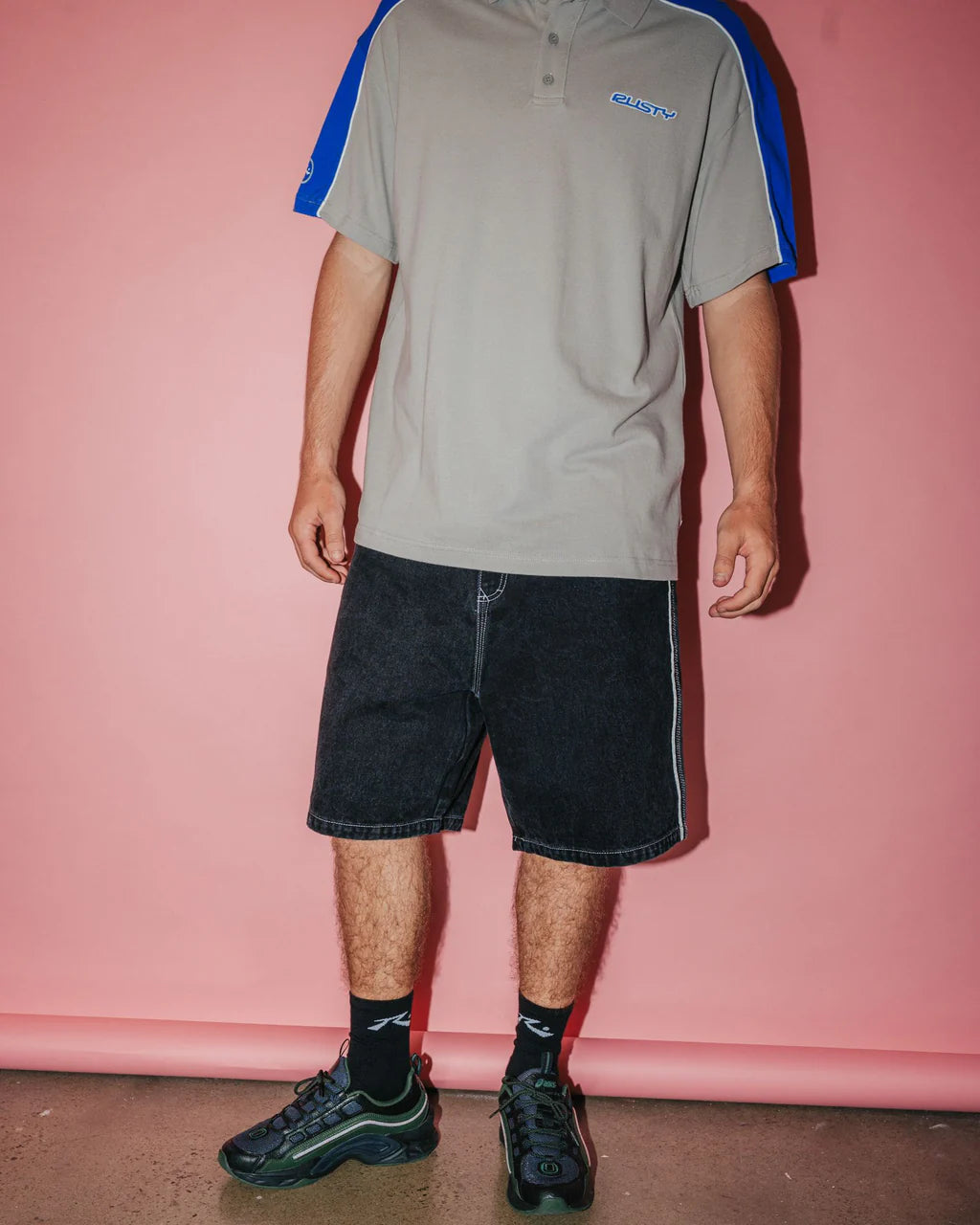 RUSTY FLIP DADDY 2.0 JORT BLACK OUT MEN