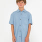 RUSTY OVERTONE SHORT SLEEVE LINEN SHIRT BOYS