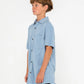 RUSTY OVERTONE SHORT SLEEVE LINEN SHIRT BOYS
