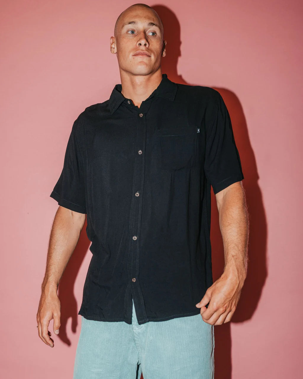 RUSTY RAZOR BLADE SHORT SLEEVE SHIRT MEN
