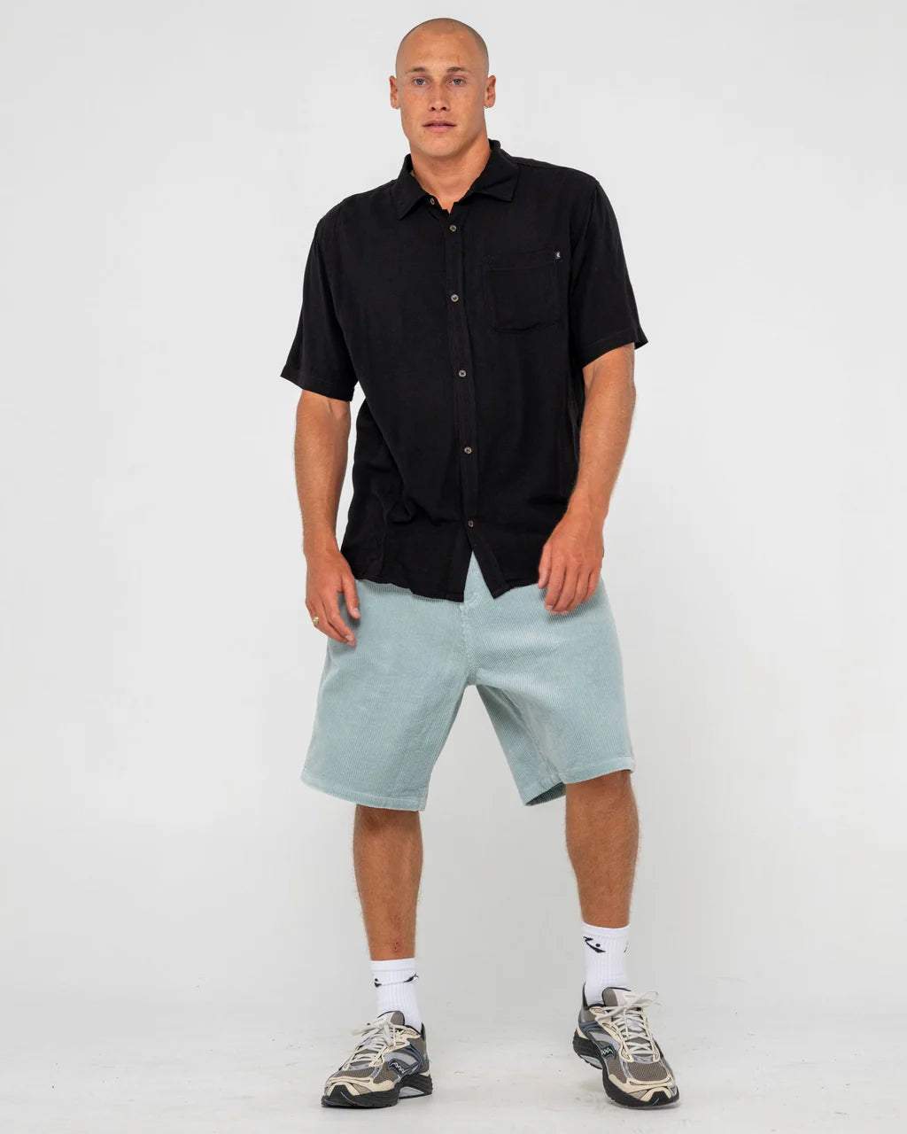 RUSTY RAZOR BLADE SHORT SLEEVE SHIRT MEN