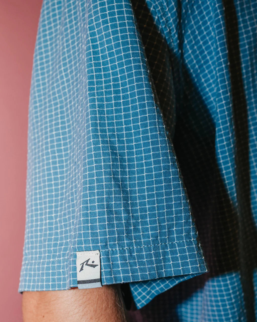 RUSTY MENS ACEMO CHECK SHORT SLEEVE SHIRT