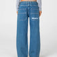 RUSTY FLIP MOMMY LOW RISE TAPELESS DENIM JEANS