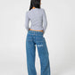 RUSTY FLIP MOMMY LOW RISE TAPELESS DENIM JEANS