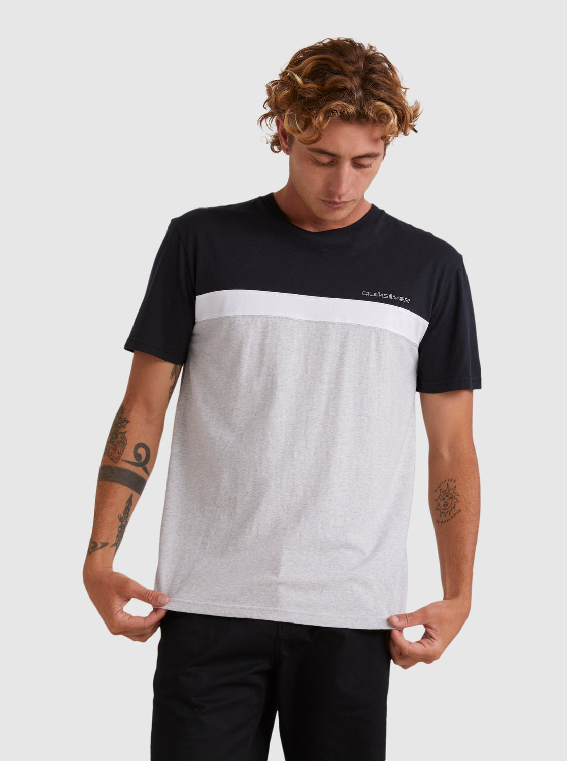 QUICKSILVER MENS TOPLINE PANEL TEE