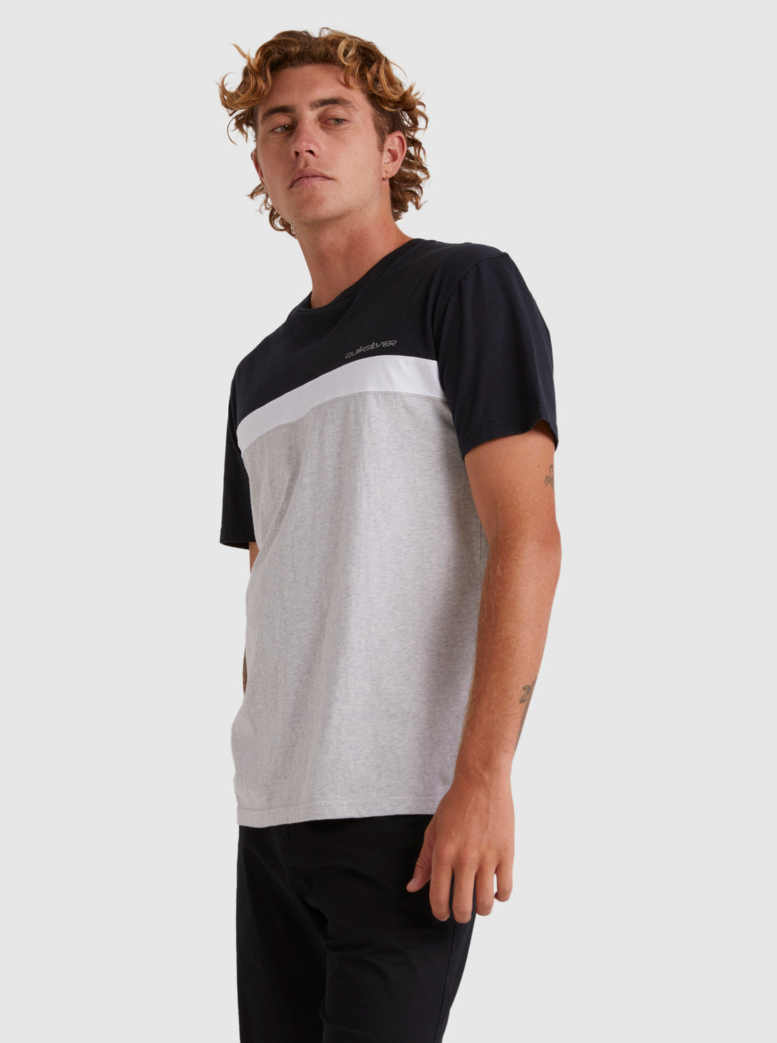 QUICKSILVER MENS TOPLINE PANEL TEE