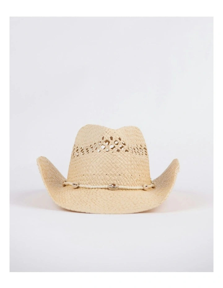 RUSTY HOWDY COWBOY STRAW HAT