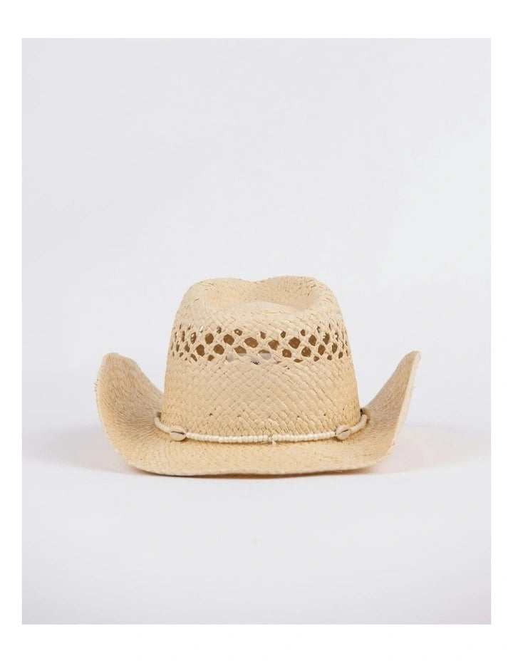 RUSTY HOWDY COWBOY STRAW HAT