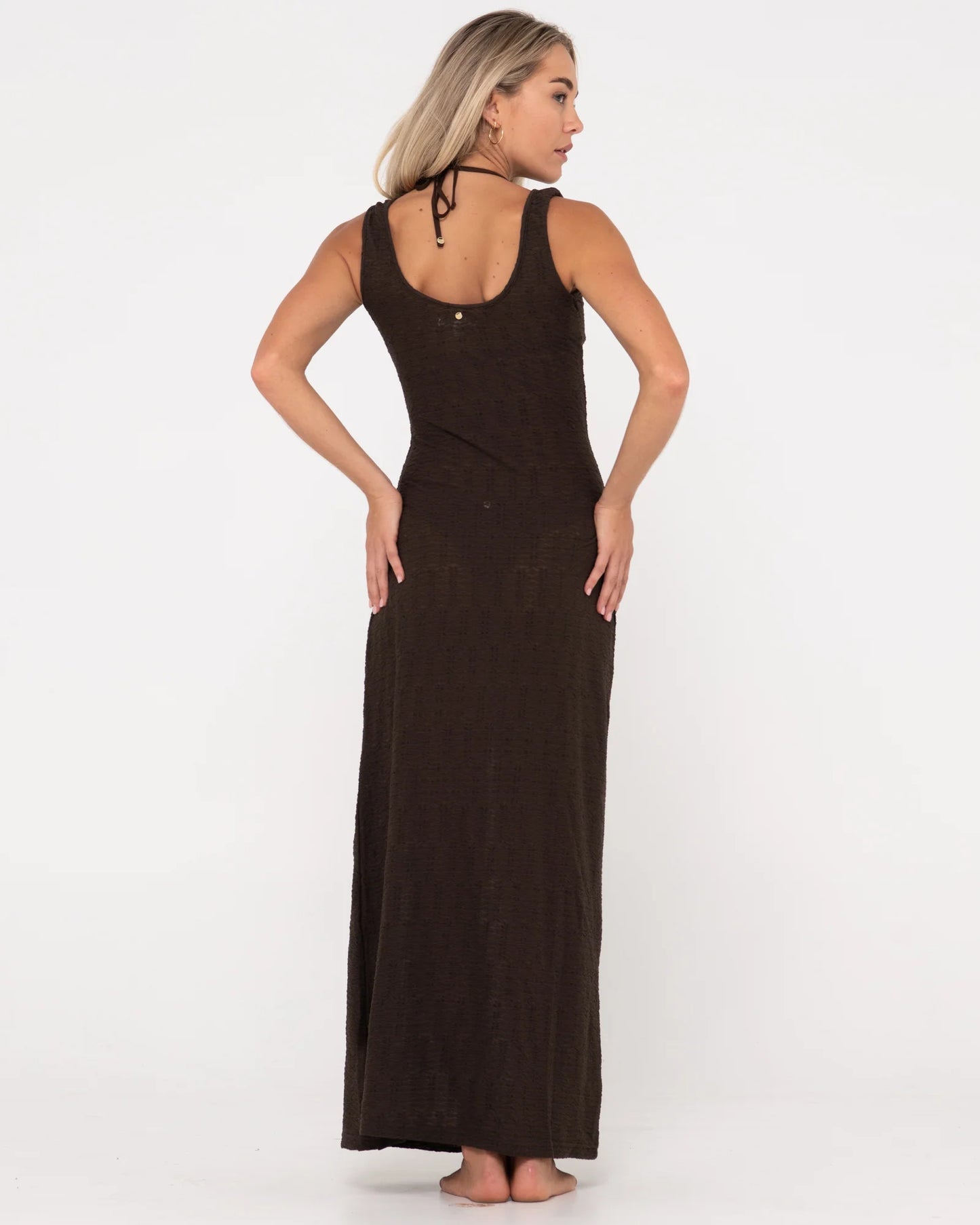 RUSTY VITA SHEER KNIT MAXI DRESS