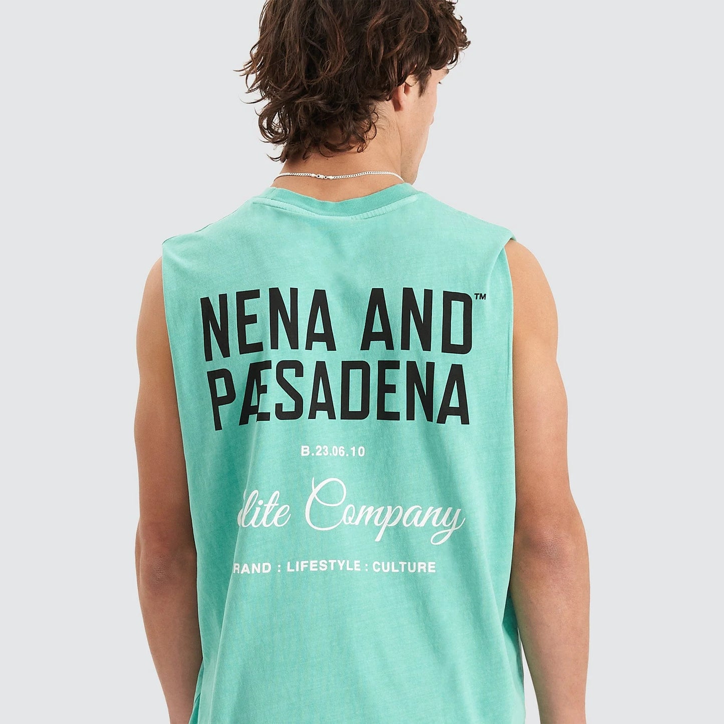 NENA & PASADENA HESITATION RELAXED MUSCLE TEE