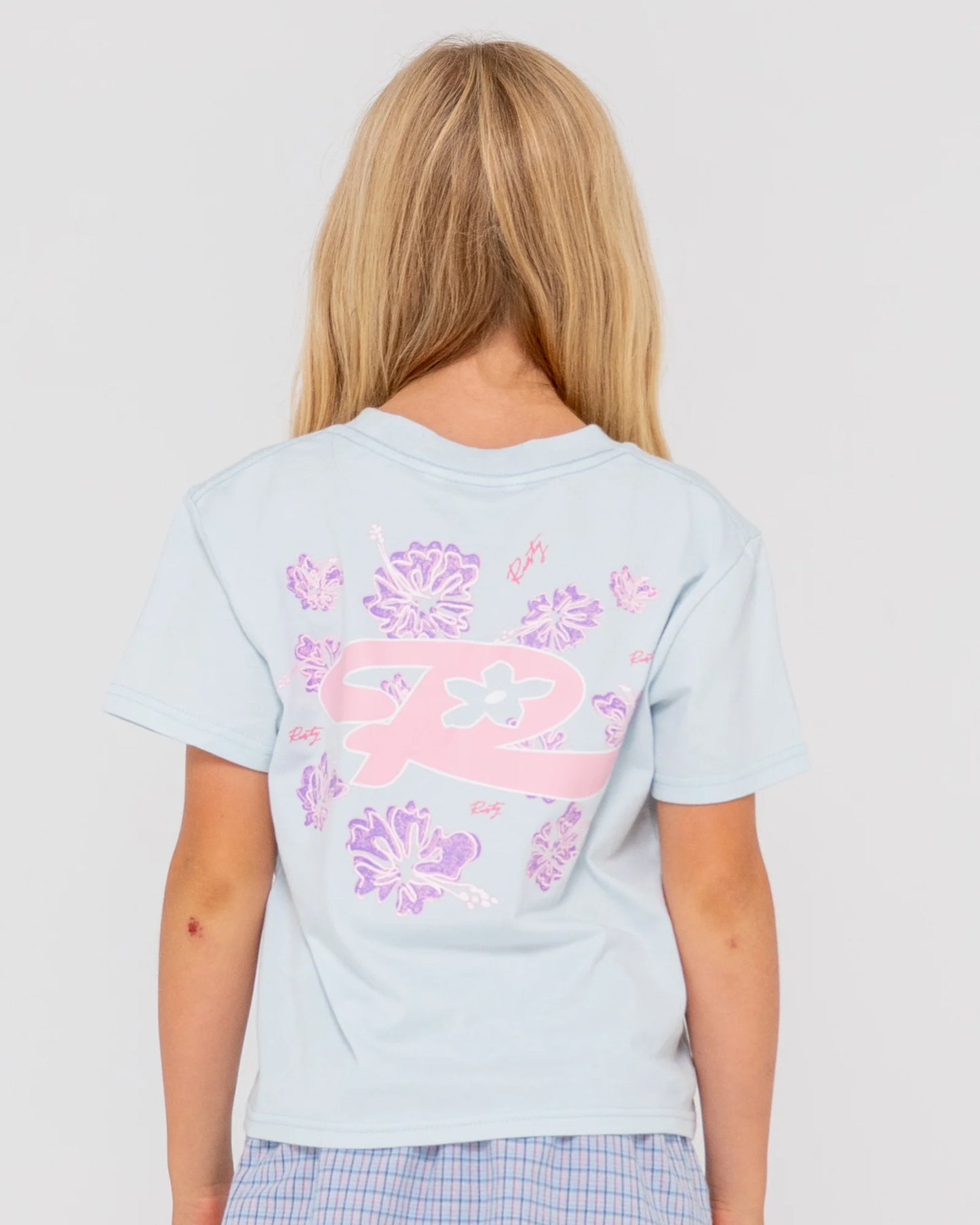 RUSTY HIBISCUS OVERSIZED TEE-GIRLS