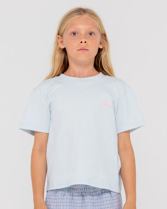 RUSTY HIBISCUS OVERSIZED TEE-GIRLS