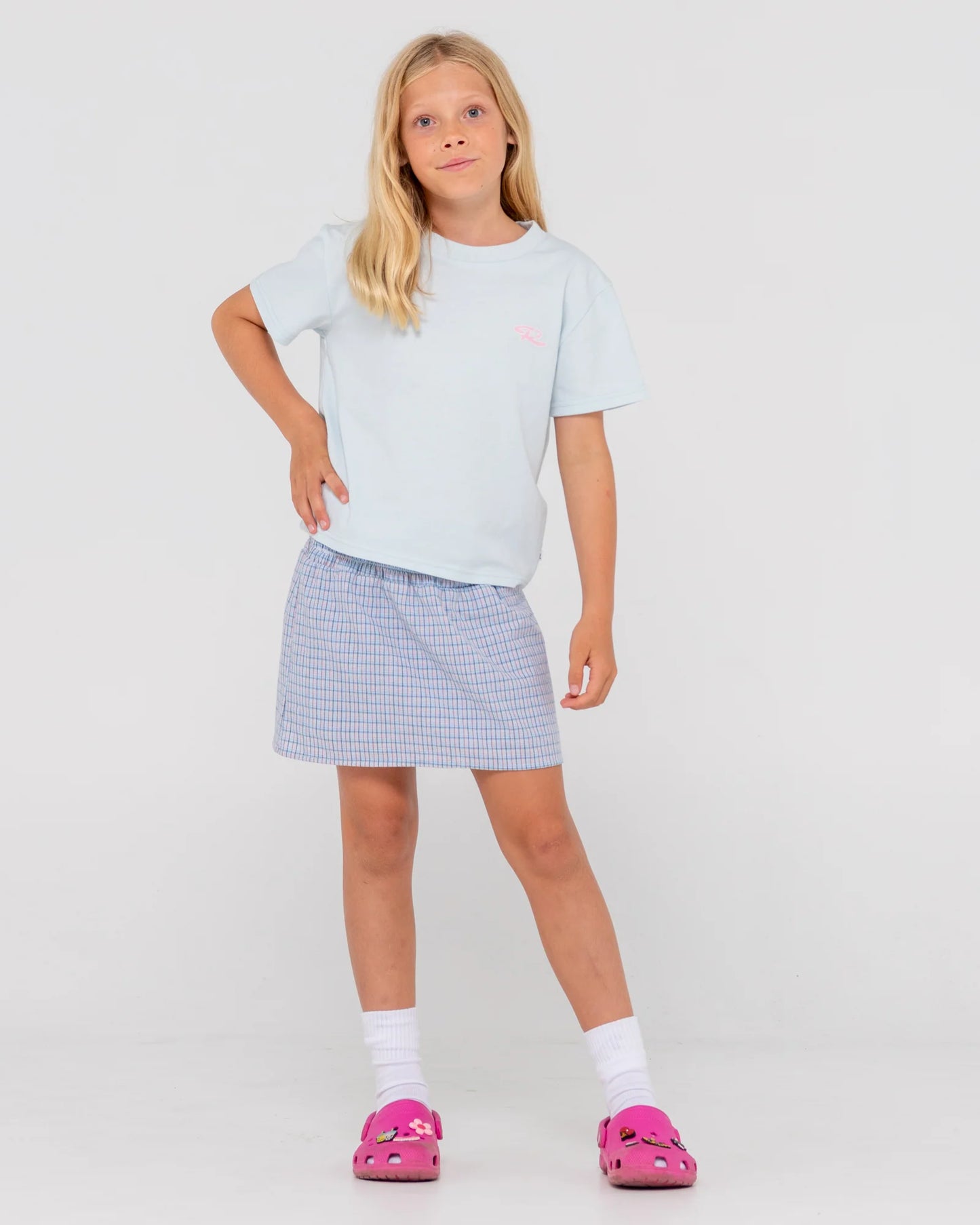 RUSTY HIBISCUS OVERSIZED TEE-GIRLS