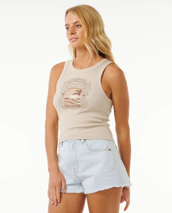 RIPCURL SEA SHELLS RIB TANK