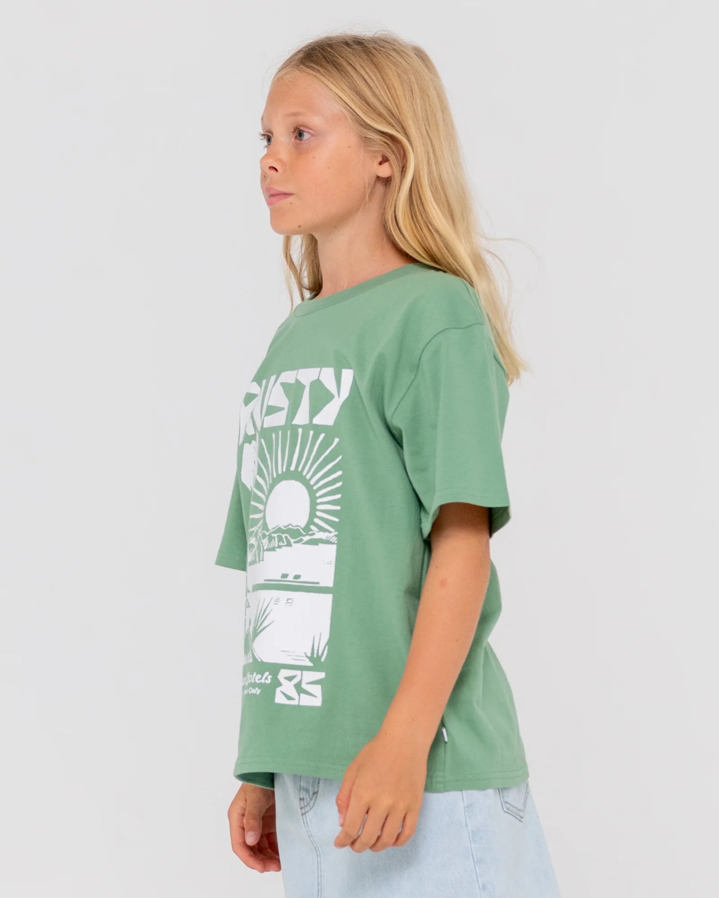 RUSTY BY THE BAY OVERSIZED TEE-GIRLS