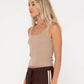 RUSTY AMELIA SCOOP KNIT SKIMMER TANK