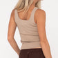 RUSTY AMELIA SCOOP KNIT SKIMMER TANK