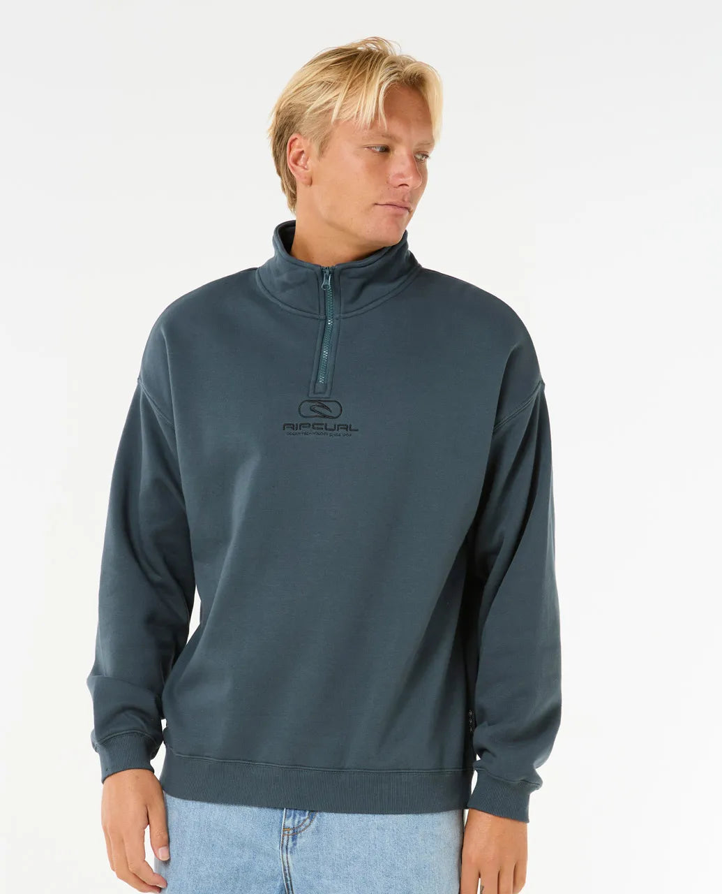 RIPCURL PILL ICON 1/4 ZIP CREW