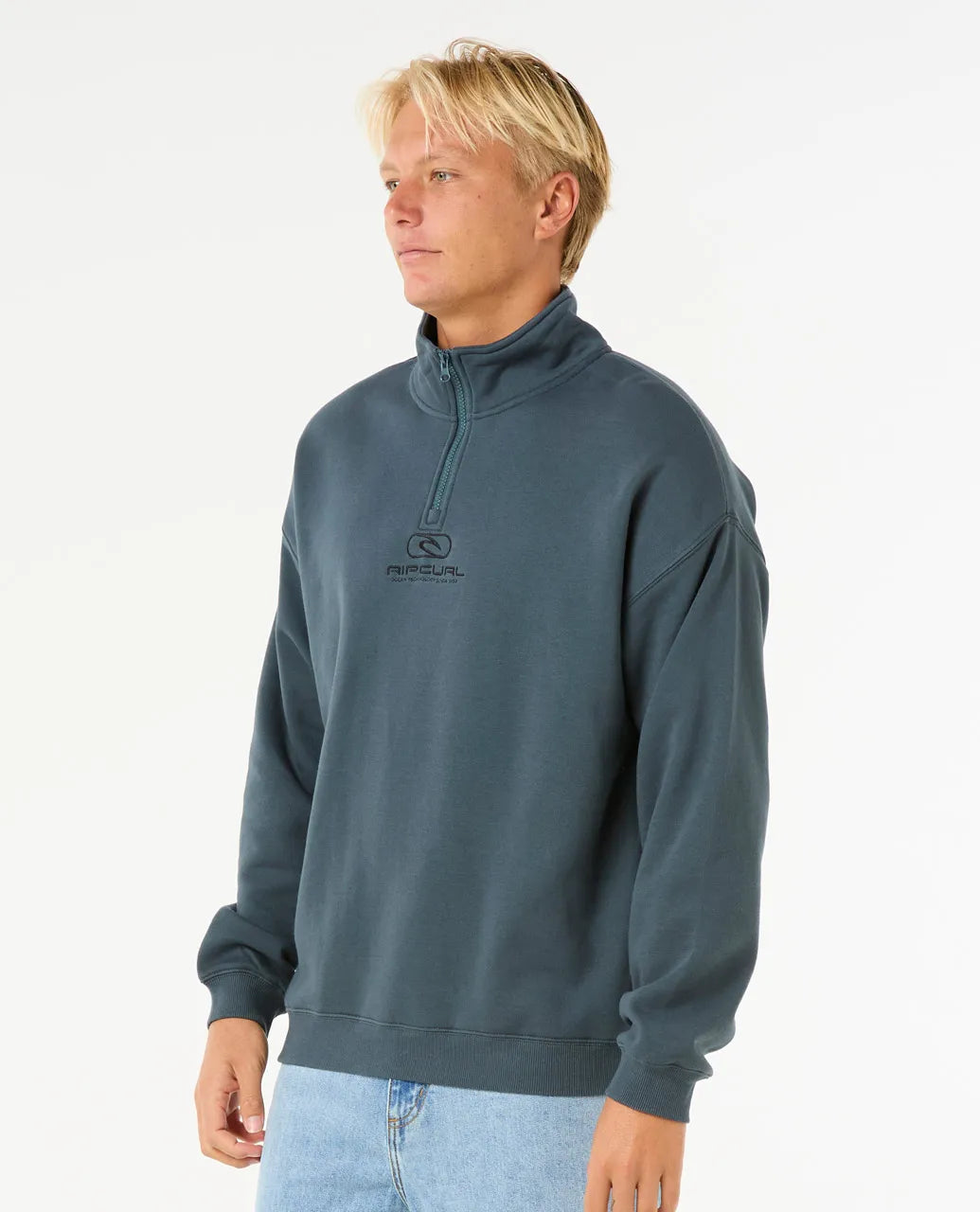 RIPCURL PILL ICON 1/4 ZIP CREW