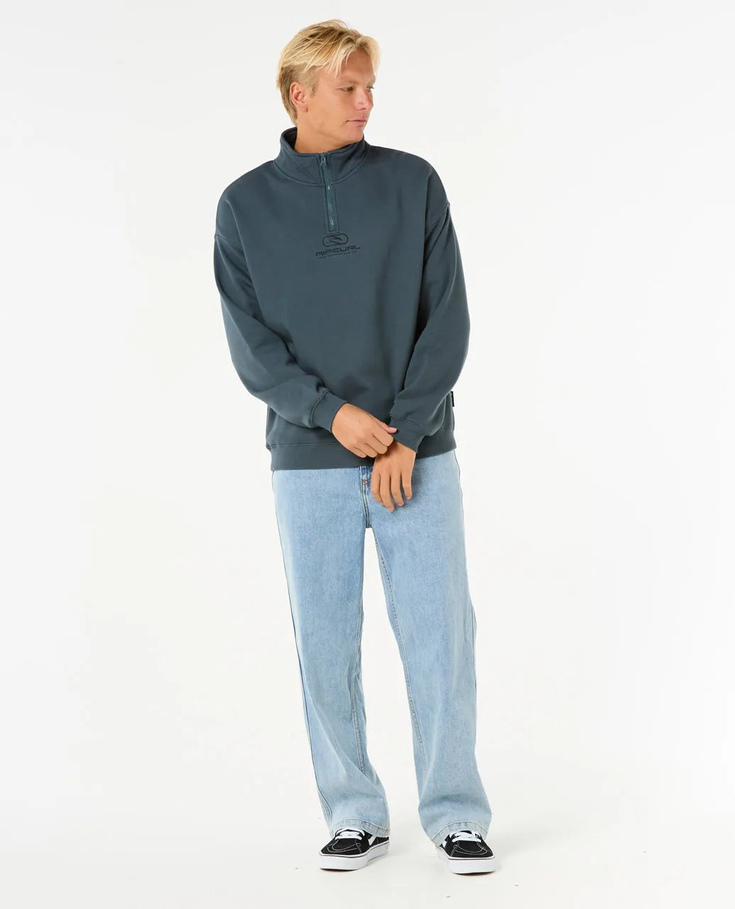 RIPCURL PILL ICON 1/4 ZIP CREW