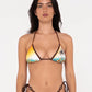 RUSTY CABANA CONTRAST MULTIWAY TRI BIKINI TOP