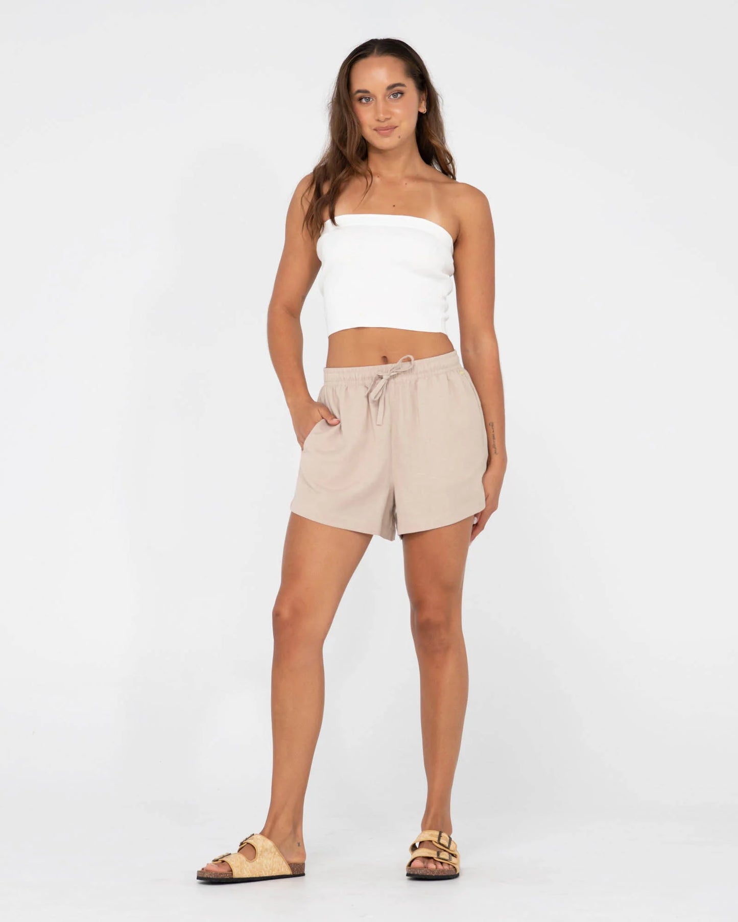 RUSTY ALANNAH LOUNGE LINEN SHORT