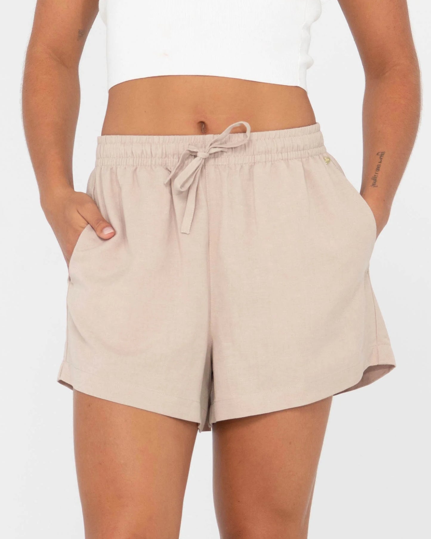 RUSTY ALANNAH LOUNGE LINEN SHORT