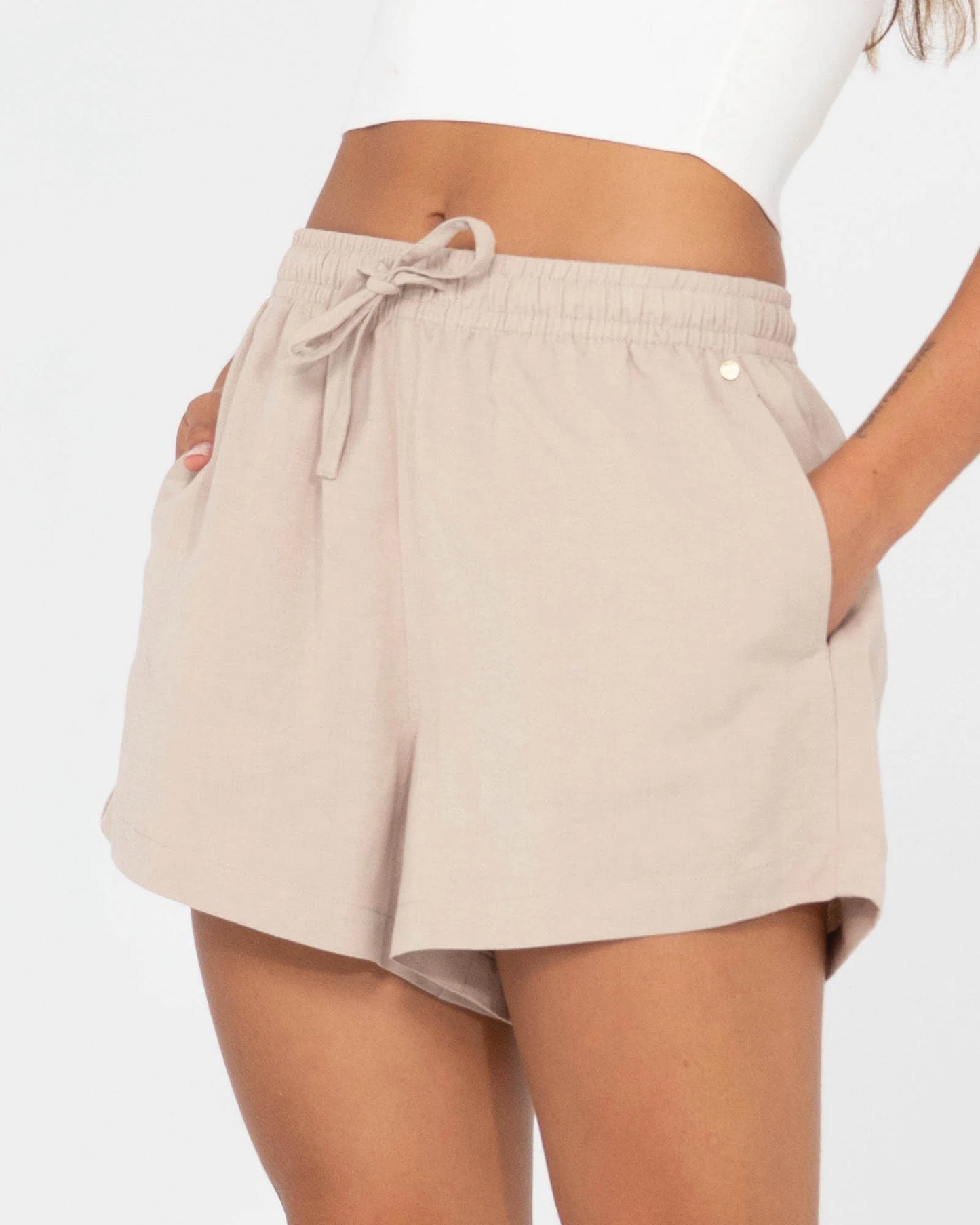 RUSTY ALANNAH LOUNGE LINEN SHORT