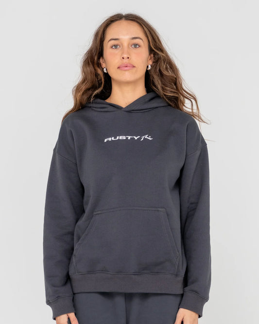 RUSTY ESSENTIALS OVERSIZED HOODED FLEECE WOMEN