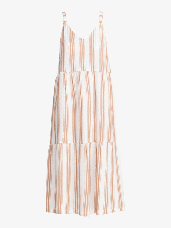 ROXY WAITING LINE TIERED MAXI DRESS