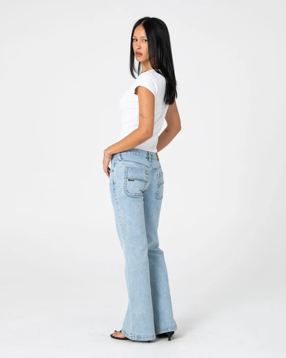 RUSTY FREIDA FLARE LOW RISE JEANS 2.0