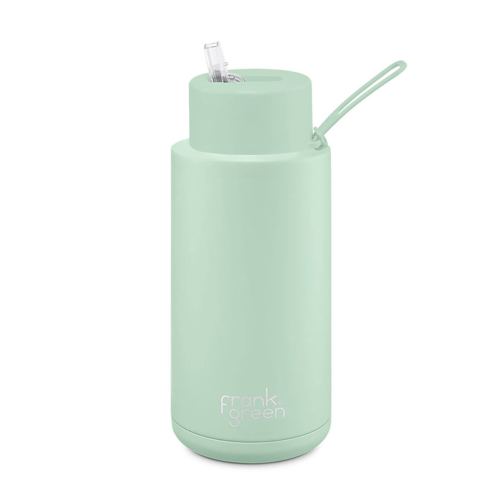 FRANK GREEN 34OZ/1L SSC FLIP STRAW LID BOTTLE