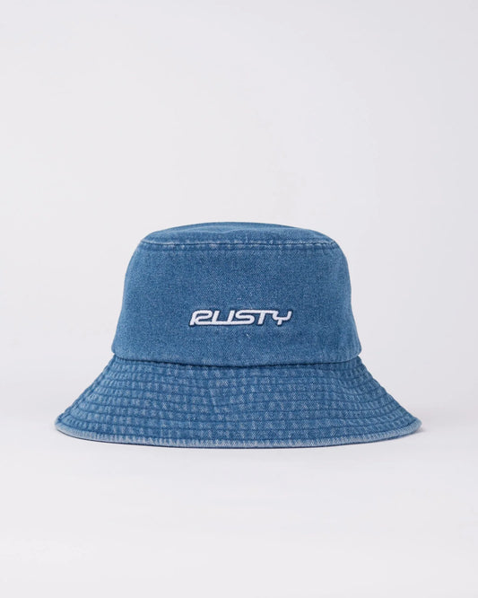 RUSTY MISS ME DENIM BUCKET HAT