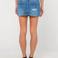 RUSTY FLIP MOMMY LOW RISE MINI DENIM SKIRT