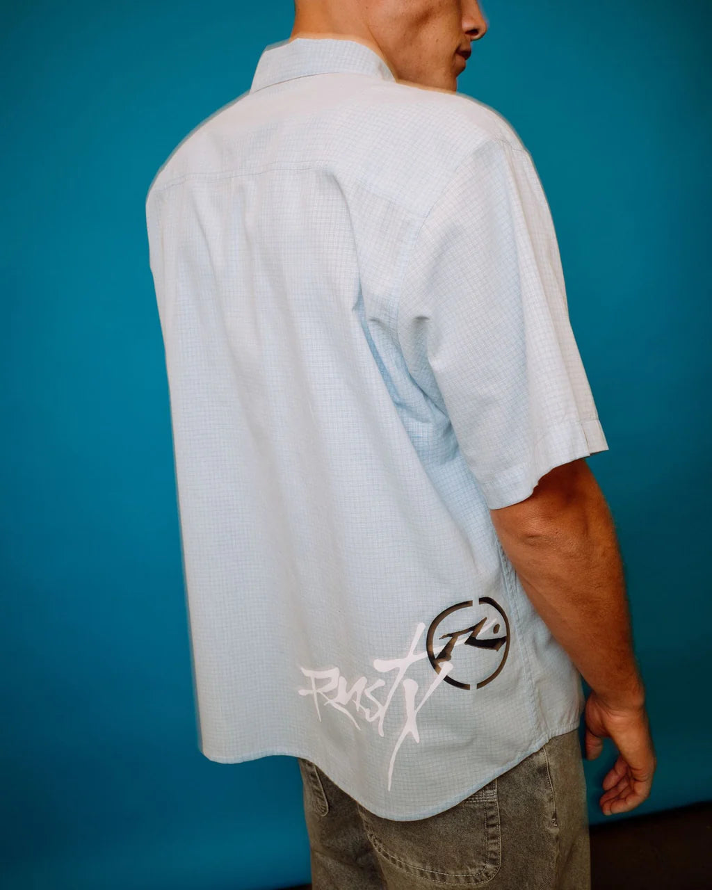 RUSTY HOODUS CHECK SHORT SLEEVE SHIRT