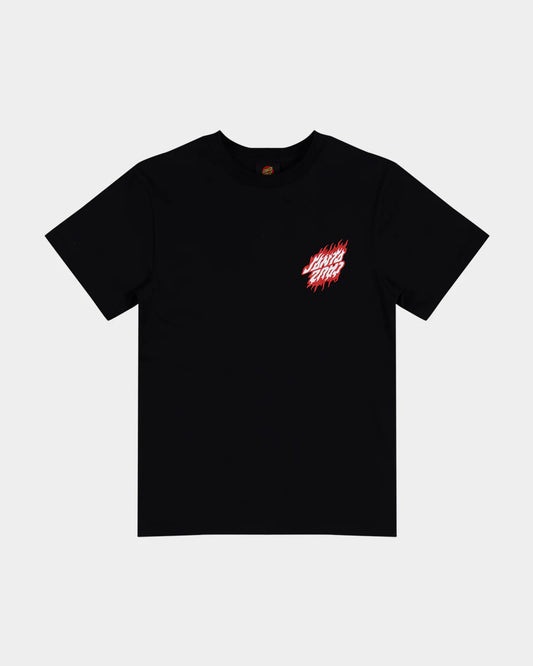 SANTA CRUZ FLAMED DOT UPSIDE DOWN TEE